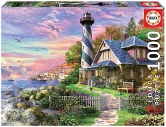 Carletto 9217740 - Educa, Lighthouse at Rock Bay, Leuchtturm, Puzzle, 1000 Teile