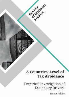 A Countries' Level of Tax Avoidance. Empirical Investigation of Exemplary Drivers (eBook, PDF)