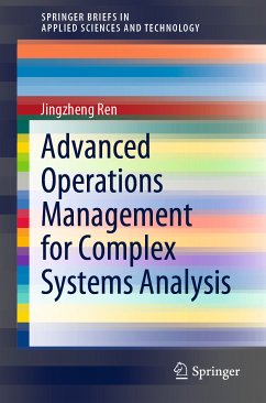 Advanced Operations Management for Complex Systems Analysis (eBook, PDF) - Ren, Jingzheng
