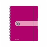 Herlitz Spiralblock A5 to go 80 Blatt kariert beere Herlitz Spiralblock A5 to go 80 Blatt kariert beere