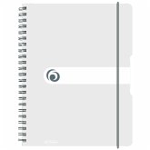 Herlitz Spiralblock A4 to go 80 Blatt kariert transparent Herlitz Spiralblock A4 to go 80 Blatt kariert transparent