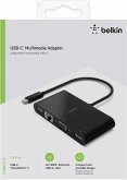 Belkin USB-C auf Gigabit-Ethern. HDMI/VGA/USB-A-Adapter, schwarz