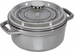 Staub Cocotte 12cm rund Graphit-grau, Gusseisen