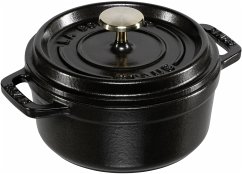 Staub Cocotte 12cm rund schwarz, Gusseisen