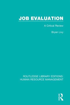 Job Evaluation (eBook, PDF) - Livy, Bryan