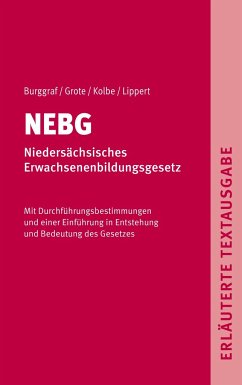 NEBG - Niedersächsisches Erwachsenenbildungsgesetz - Dietrich, Burggraf;Detlef, Grote;Harald, Kolbe