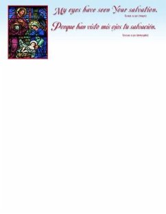 Cover Letterhead - Christmas - Bilingual - Nativity: My Eyes Have Seen Your Salvation. No Scripture