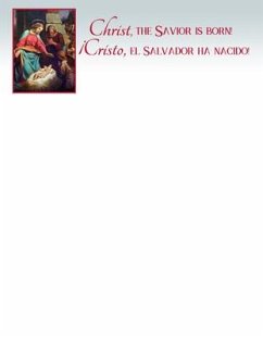 Cover Letterhead - Christmas - Bilingual - Christ, the Savior Is Born! - ¡cristo, El Salvador Ha Nacido! No Scripture
