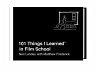 101 Things I Learned(r) in Film School - Bild 1