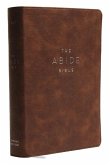 NKJV, Abide Bible, Leathersoft, Brown, Red Letter Edition, Comfort Print