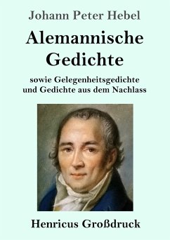 Alemannische Gedichte (Großdruck) - Hebel, Johann Peter