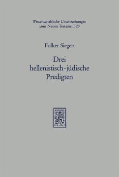 Cover Drei hellenistisch-jüdische Predigten I (eBook, PDF)