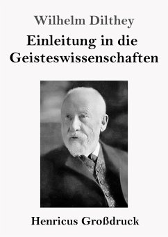 Einleitung in die Geisteswissenschaften (Großdruck) - Dilthey, Wilhelm