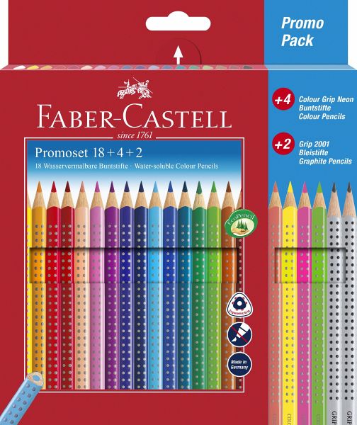 Faber-Castell Buntstifte Promoset Colour GRIP 24er Set - Schreibwaren bei  bücher.de immer portofrei