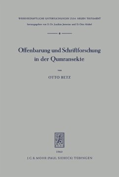 Offenbarung und Schriftforschung in der Qumransekte (eBook, PDF) - Betz, Otto