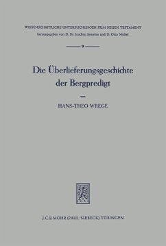 Cover Die Überlieferungsgeschichte der Bergpredigt (eBook, PDF)