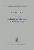 Die Form der katalogischen Paränese im Neuen Testament (eBook, PDF)