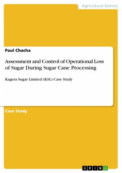 Assessment and Control of Operational Loss of Sugar During Sugar Cane Processing (eBook, PDF)