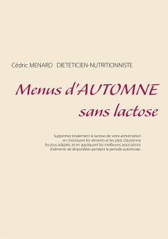 Menus d'automne sans lactose (eBook, ePUB) - Menard, Cédric