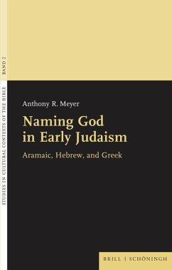 Naming God in Early Judaism - Meyer, Anthony