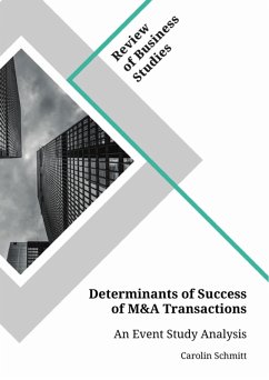 Determinants of Success of M&A Transactions (eBook, PDF)