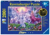Ravensburger Kinderpuzzle - 12903 Magische Einhornnacht - Einhorn-Puzzle für Kinder ab 8 Jahren, mit 200 Teilen im XXL-F