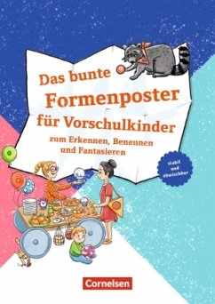 Das bunte Formenposter für Vorschulkinder