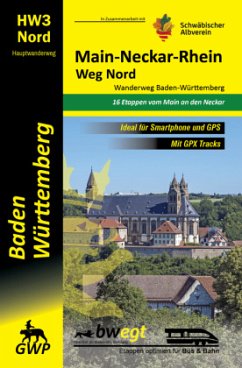 Main-Neckar-Rhein-Weg Nord HW3   Wanderweg Baden-Württemberg - GWP Verlag