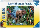 Ravensburger Kinderpuzzle - 12901 Dschungelelefanten - Tier-Puzzle für Kinder ab 7 Jahren, mit 150 Teilen im XXL-Format