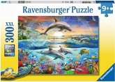 Ravensburger Kinderpuzzle - 12895 Delfinparadies - Unterwasserwelt-Puzzle für Kinder ab 9 Jahren, mit 300 Teilen im XXL-Format