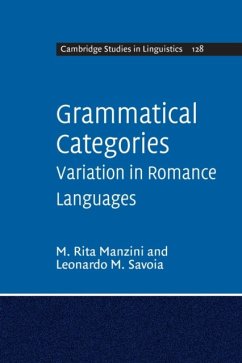 Grammatical Categories - Manzini, M. Rita (Universita degli Studi di Firenze, Italy); Savoia, Leonardo M. (Universita degli Studi di Firenze, Italy)