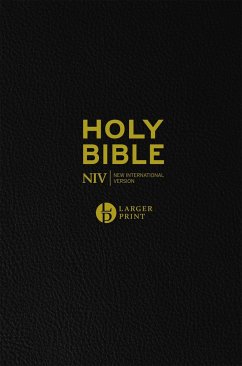 NIV Larger Print Black Leather Bible - Version, New International