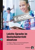 Leichte Sprache im Deutschunterricht einsetzen (eBook, PDF)