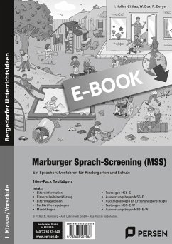 Marburger Sprach-Screening (MSS) - Testbögen (eBook, PDF) - Holler-Zittlau, I.; Dux, W.; Berger, R.