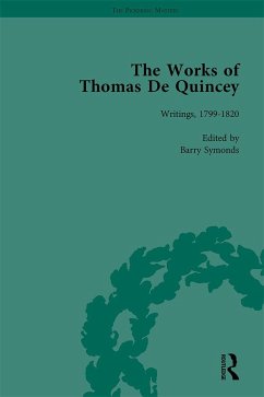 The Works of Thomas De Quincey, Part I Vol 1 (eBook, ePUB) - Lindop, Grevel; Symonds, Barry