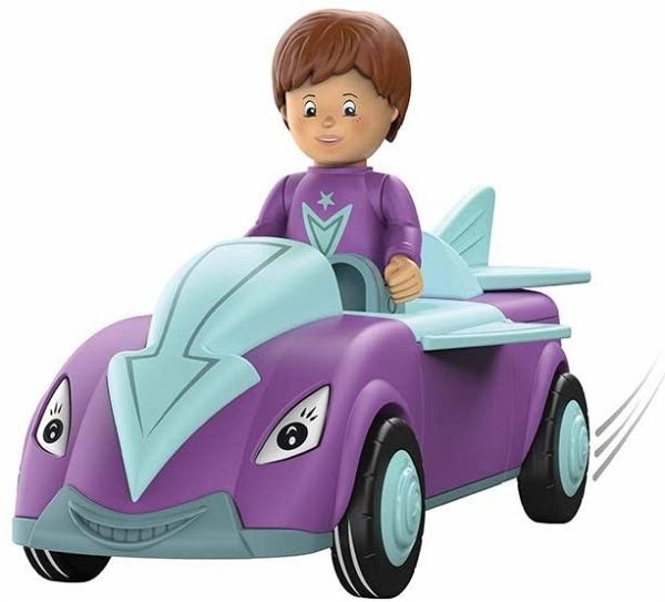SIKU 0114 - Toddys, Jum Jumpy, Spielzeugauto mit Rückziehmotor und Spielfigur, lila/türkis SIKU 0114 - Toddys, Jum Jumpy, Spielzeugauto mit Rückziehmotor und Spielfigur, lila/türkis
