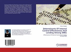 Determinants Of Internal Control Effectiveness And Lending Among SMEs