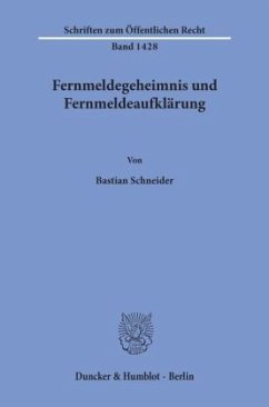 Cover Fernmeldegeheimnis und Fernmeldeaufklärung.