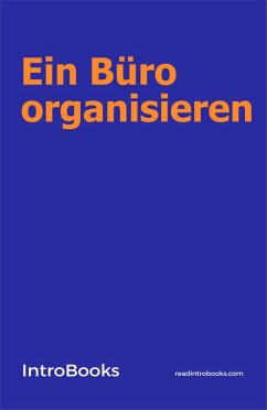 Cover Ein Büro organisieren (eBook, ePUB)