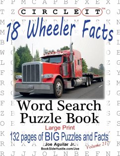 Circle It, 18 Wheeler Facts, Word Search, Puzzle Book