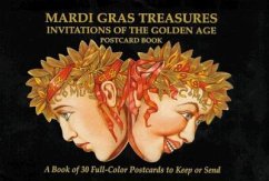 Mardi Gras Treasures: Invitations of the Golden Age Postcard Book - Schindler, Henri