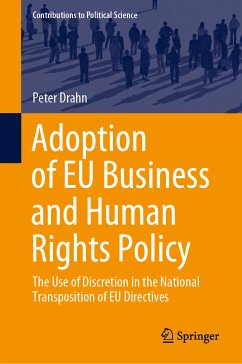Adoption of EU Business and Human Rights Policy (eBook, PDF) - Drahn, Peter