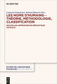 Les noms d'humains - théorie, méthodologie, classification