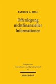 Offenlegung nichtfinanzieller Informationen