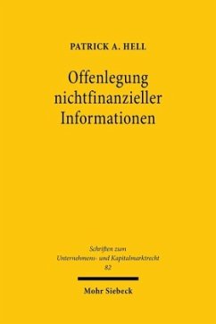 Offenlegung nichtfinanzieller Informationen - Hell, Patrick A.