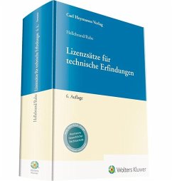 Lizenzsätze für technische Erfindungen - Hellebrand, Ortwin;Rabe, Dirk