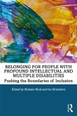 Belonging for People with Profound Intellectual and Multiple Disabilities (eBook, PDF)