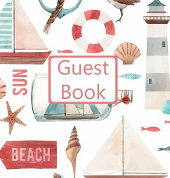 Guest Book, Guests Comments, Visitors Book, Vacation Home Guest Book, Beach House Guest Book, Comments Book, Visitor Book, Nautical Guest Book, Holiday Guest Book (Hardback) - Publishing, Lollys