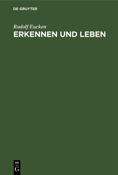 Erkennen und Leben (eBook, PDF) Erkennen und Leben (eBook, PDF)