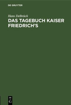 Cover Das Tagebuch Kaiser Friedrich's (eBook, PDF)
